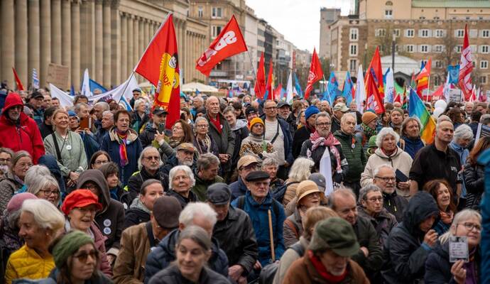 Ostermarsch in Stuttgart