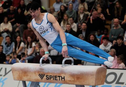 Brillierte unter anderem am Pauschenpferd: KTV-Athlet Tomoya Kashiwagi.