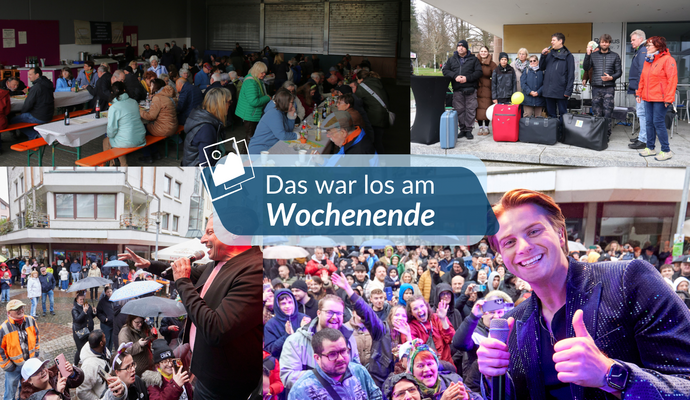 Am Wochenende ist einiges los gewesen.