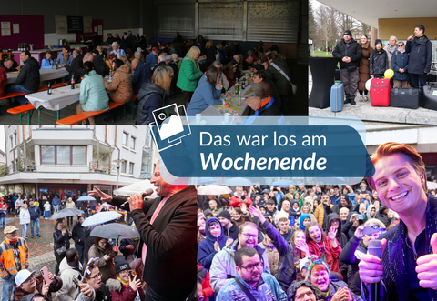 Am Wochenende ist einiges los gewesen.