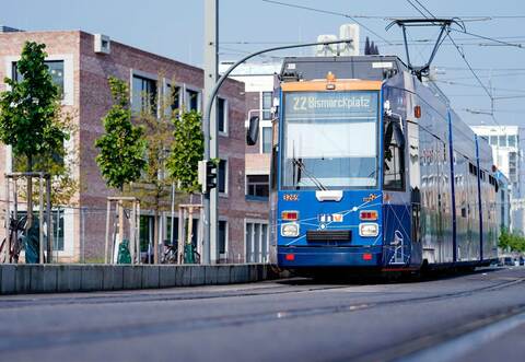 Straßenbahn in Heidelberg - Illustration