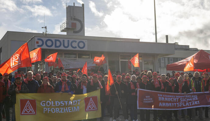 IGMetall Streik Doduco Altgefäll Pforzheim
