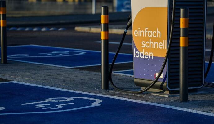 Ladesäule am Flughafen Leipzig/Halle