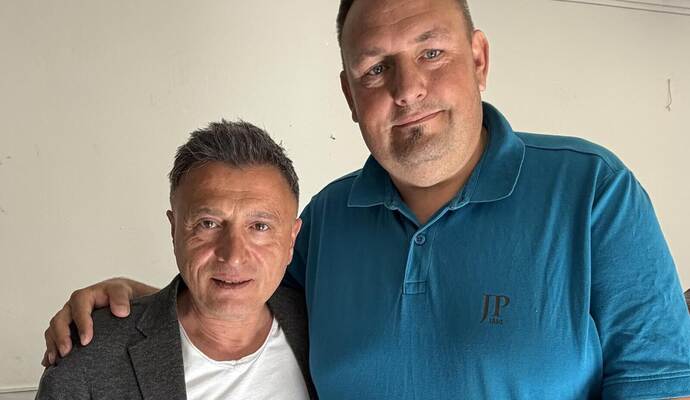 Halit Çömez (links) ist zum ersten Vorsitzenden der GU-Türkischer SV gewählt worden. Florian Thanner ist sein Stellvertreter.