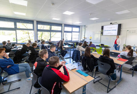 Projekt KLASSE, Schulbesuch GMS Heckengäu Wiernsheim