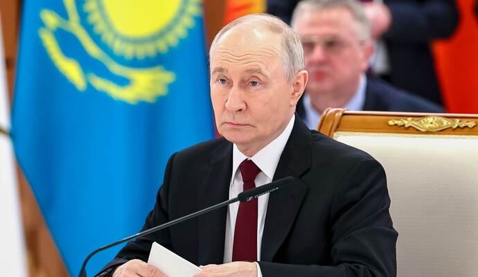 Russlands Präsident Putin in Kasachstan