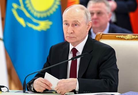 Russlands Präsident Putin in Kasachstan