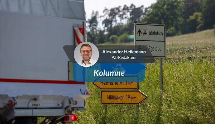 Heimsheims Gewerbegebiete werden von vielen Lastern angesteuert, die auf der A8 unterwegs sind.