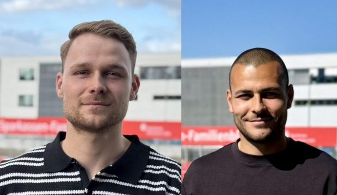 Von Bietigheim-Bissingen zum CfR: Vincent Fitze (links) und von Normannia Gmünd zum CfR: Marvin Gnaase.