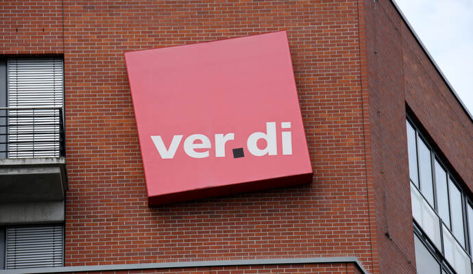 Ver.di ruft erneut zum Streik auf.