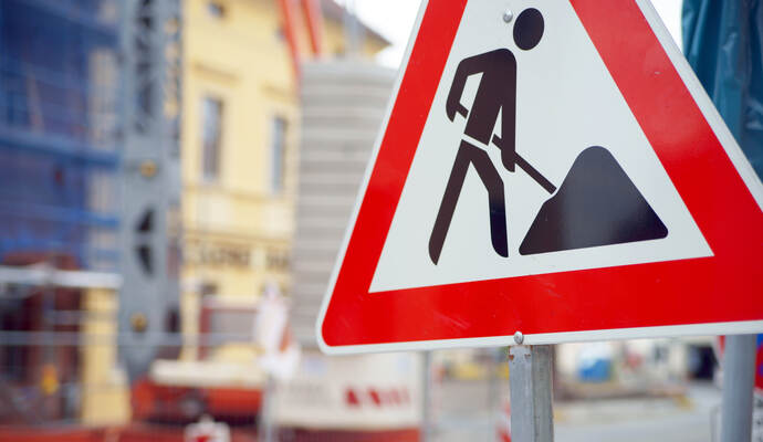 Die Auerbrücke ist ab dem 22. Juni wegen Bauarbeiten teilweise gesperrt.
