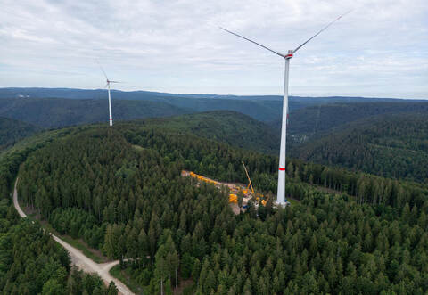 Windpark Kälbling Windrad Defekt