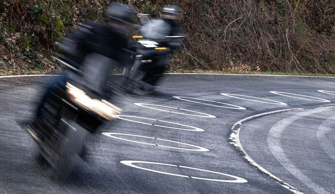 Motorradfahrer 