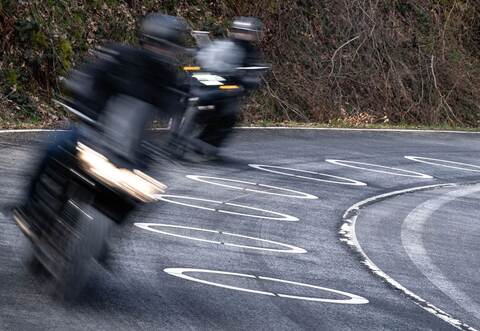 Motorradfahrer 