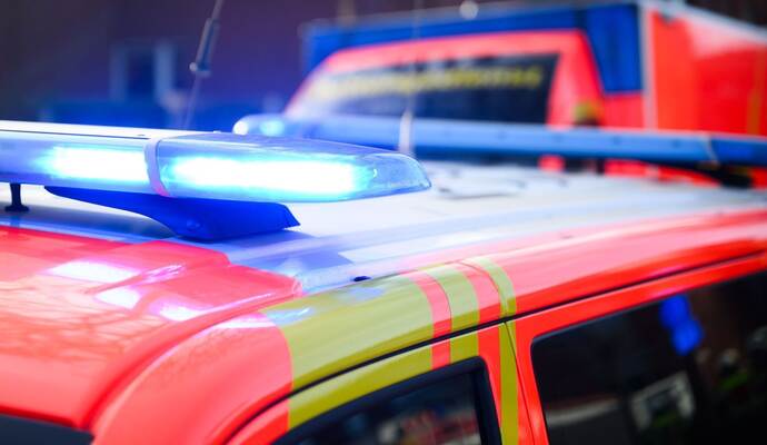 Notarzt und Rettungswagen