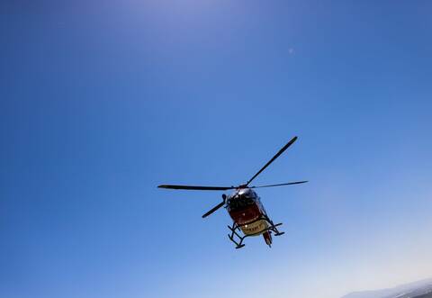 Ein Rettungshubschrauber