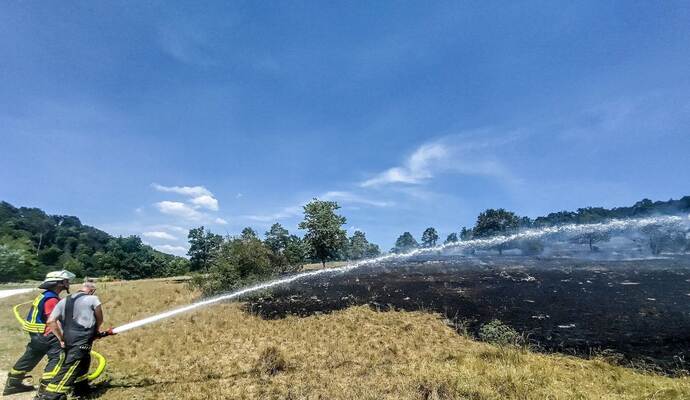 Flächenbrand auf der Schwäbischen Alb
