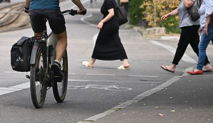 Feinstaub beim Radfahrer und Gehen