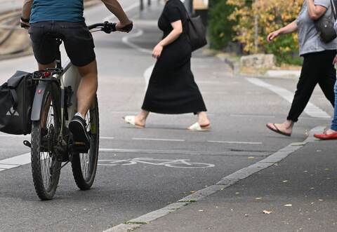 Feinstaub beim Radfahrer und Gehen