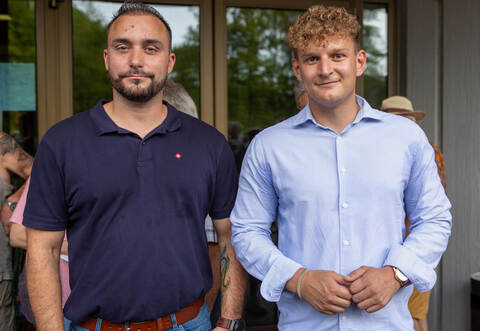 Nur 46 Stimmen trennten Matthias Speidel (links) im ersten Wahlgang vom direkten Wahlsieg. Am Sonntag trifft er in der Stichwahl erneut auf Julius Terhorst (rechts).