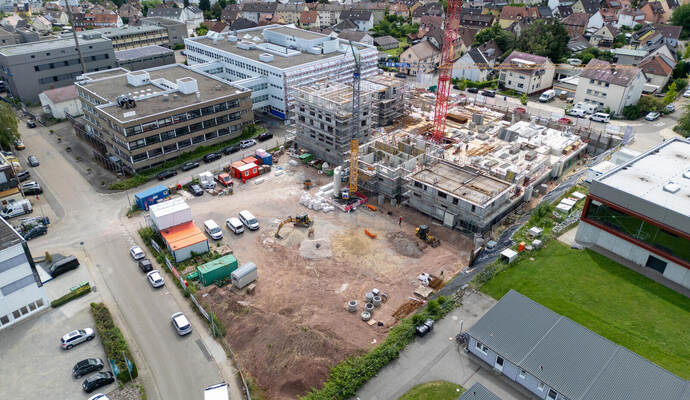 Birkenfeld Stahl Areal Baustelle