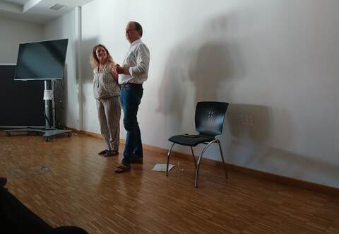 Dr. Denise Roth und Dr. Christian Neddens beleuchteten in Bretten die Weltbilder von Philipp Melanchthon und Johann Georg Faust.