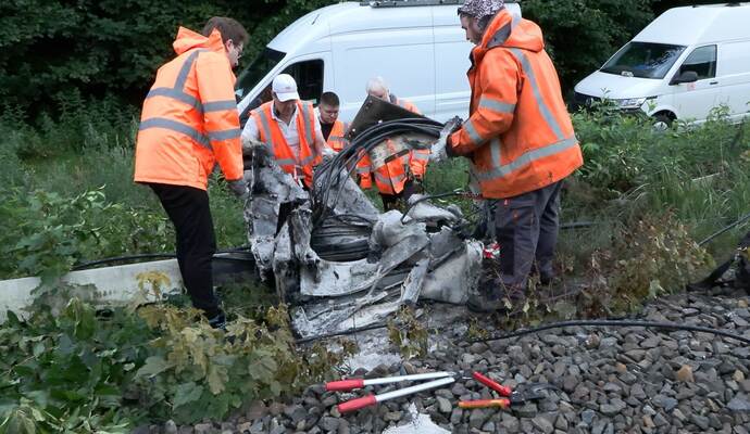 Mutmaßlicher Anschlag auf Bahn-Infrastruktur