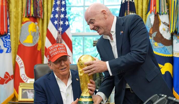 US-Präsident Trump und FIFA-Boss Gianni Infantino