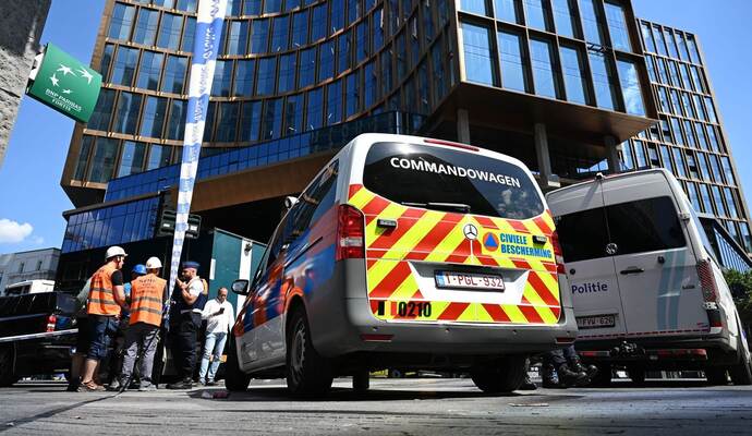 Gebäudebrand in Brüssel