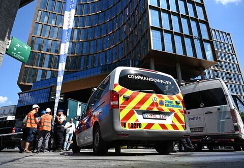 Gebäudebrand in Brüssel