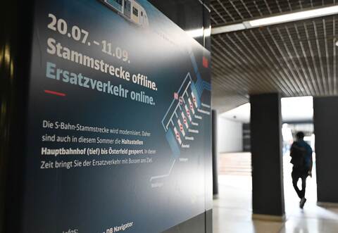 Vor Sperrung S-Bahn-Stammstrecke in Stuttgart