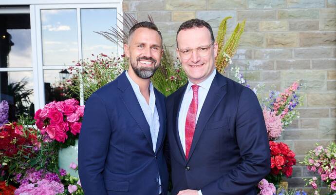 Daniel Funke und Jens Spahn