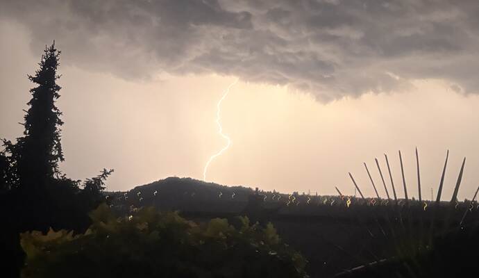 Im Enzkreis gab es in der Nacht ein großes Unwetter.
