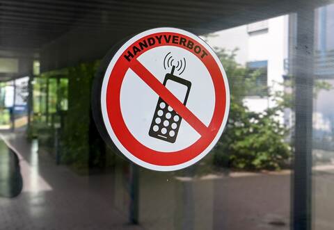 Handyverbots-Schild