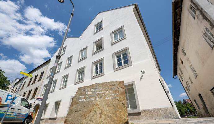 Polizeizentrum im Hitler-Geburtshaus