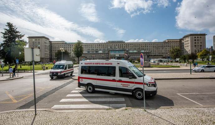 Ein Krankenwagen in Portugal