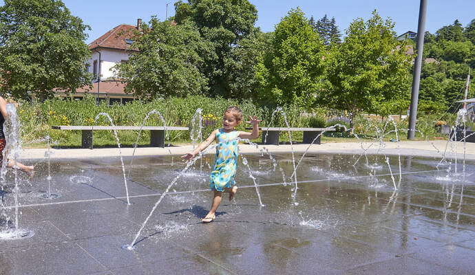 Wasserspiel in den Enzgärten