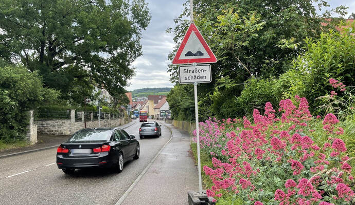 Die Ortsdurchfahrt in Wiernsheim wird ab dem 10. August abschnittsweise saniert.