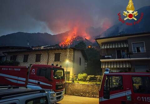Waldbrand am Gardasee