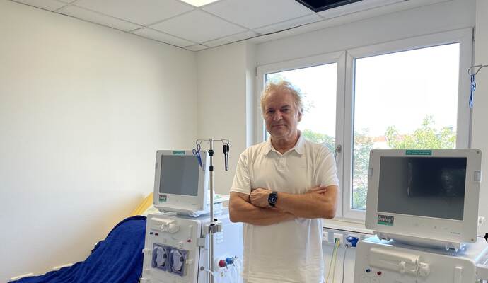 Dialyse-Arzt Dr. Rainer Miemietz warnt vor Problemen, sollten spezielle Fahrmöglichkeiten für seine Patienten fehlen.