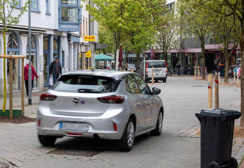 Mühlacker Bahnhofstraße Poller Verkehr