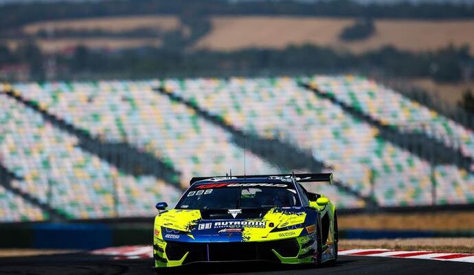 Der Lamborghini des Teams Rutronik Racing Gruppe.