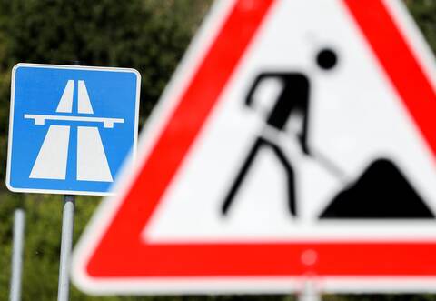 Symbolbild Bauarbeiten Autobahn
