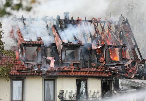 Brand auf landwirtschaftlichem Anwesen
