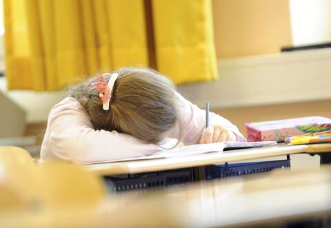 Viele Schüler fühlen sich erschöpft.