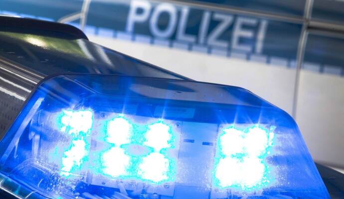 Blaulicht auf Polizeiwagen