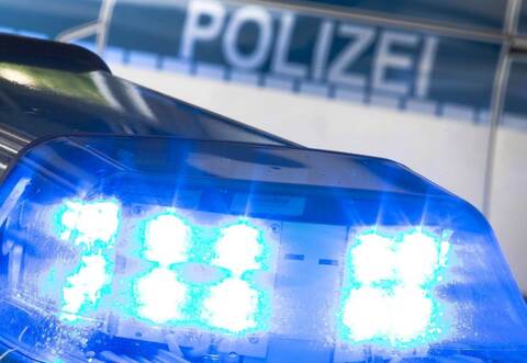 Blaulicht auf Polizeiwagen