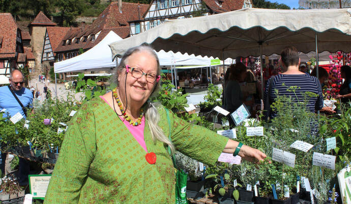 Seit 2008 veranstaltet die Maulbronner „Kräuterhexe“ Gabriele Bickel den Maulbronner Kräuter- und Erntemarkt. Mit großem Erfolg, wie die Besucherzahlen zeigen.