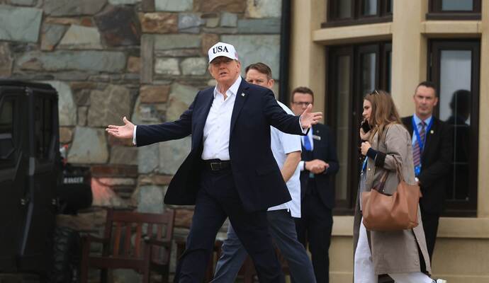 Besuch von US-Präsident Trump in Irland - Irish Open