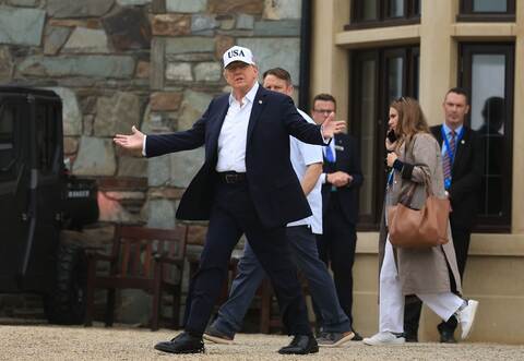 Besuch von US-Präsident Trump in Irland - Irish Open
